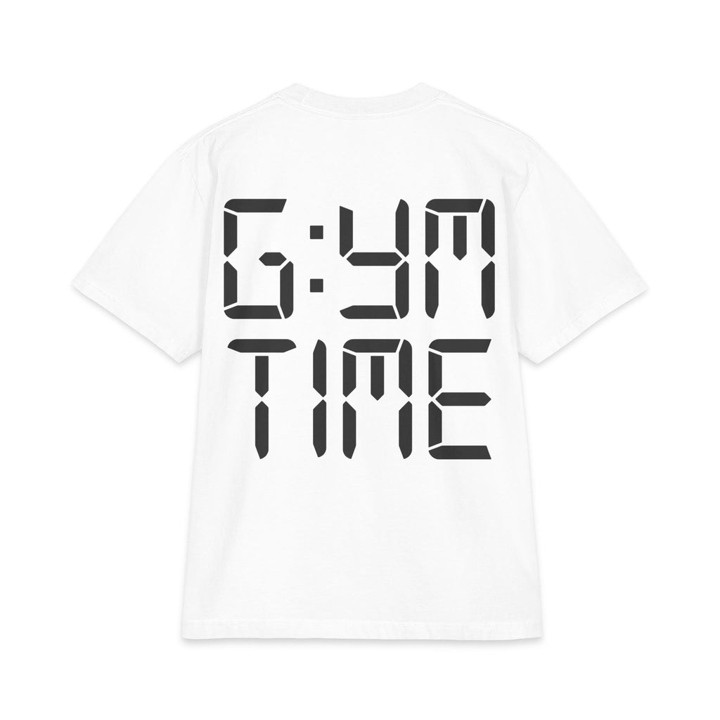 Gym Time T-Shirt — Digital Clock Graphic Workout Tee