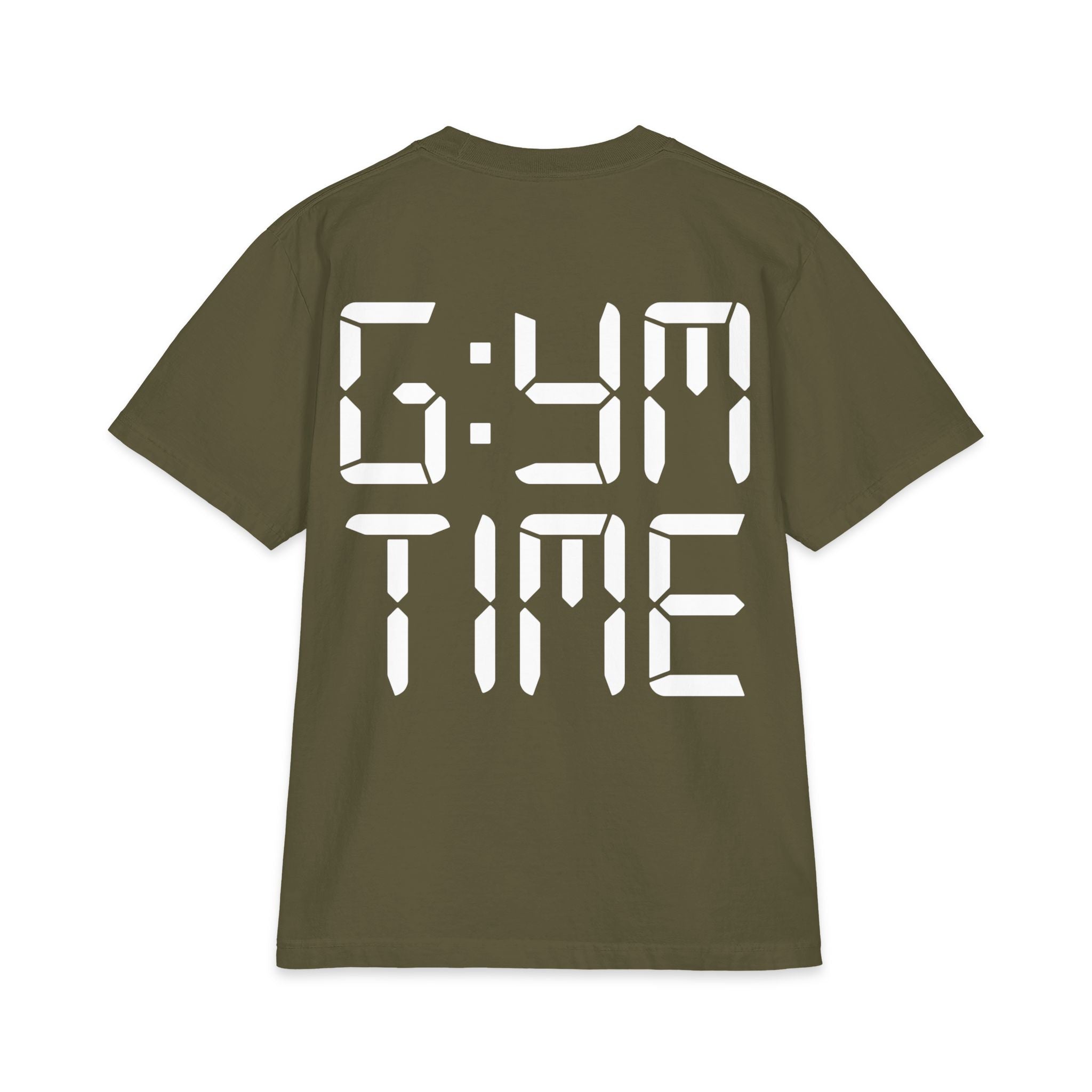 Gym Time T-Shirt — Digital Clock Graphic Workout Tee