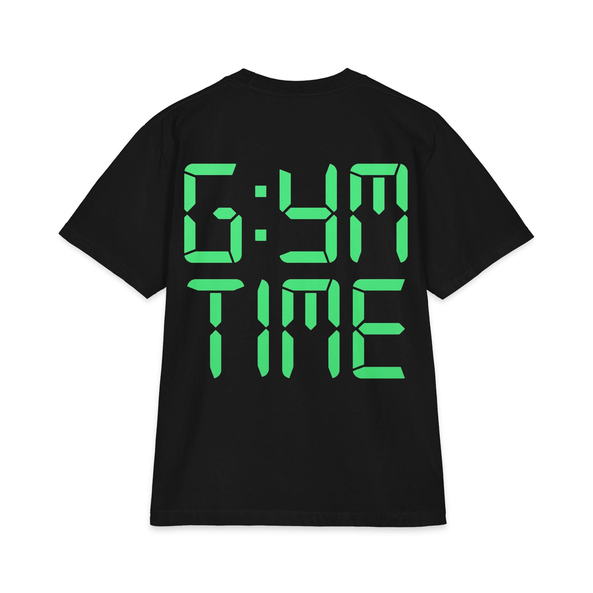 Gym Time T-Shirt — Digital Clock Graphic Workout Tee
