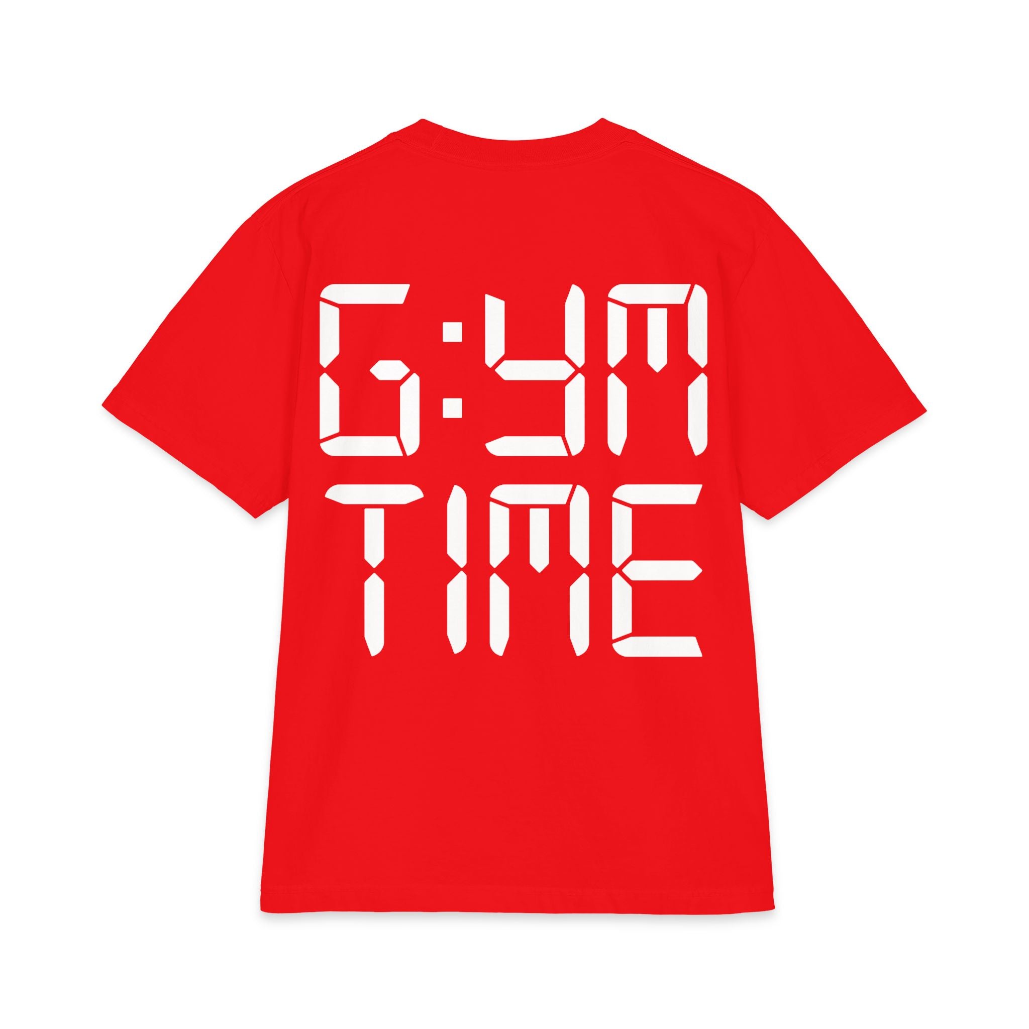 Gym Time T-Shirt — Digital Clock Graphic Workout Tee