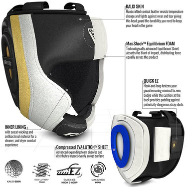 RDX Head Guard with Chin Protection | Boxing Sparring Headgear
