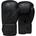 RDX F15 Noir Black Boxing Gloves 10oz 12oz | Official via Mencity Sports Affiliate UK & Nigeria